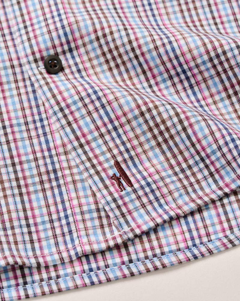 Adelson Natural Performance Button Down - Coffee