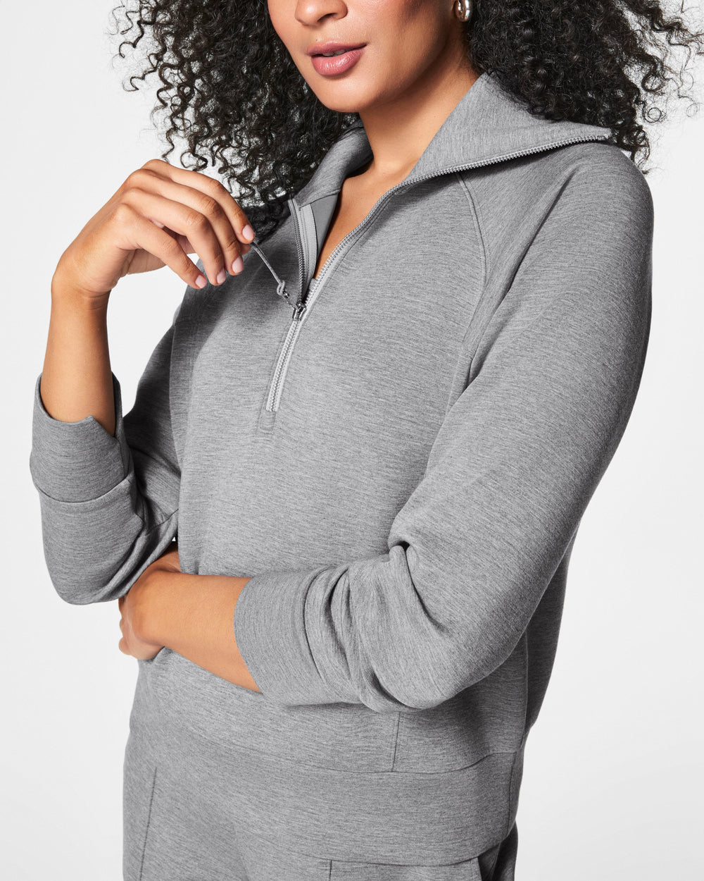 Airessentials Half Zip Heather Grey