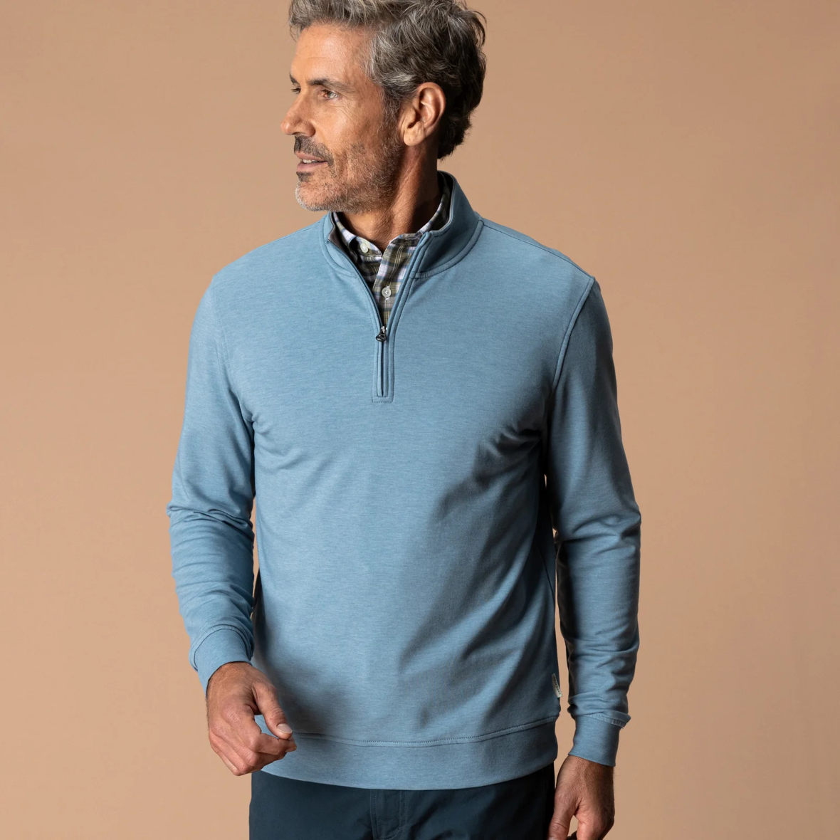 Dunmore Performance 1/4 Zip - Windblown Sky