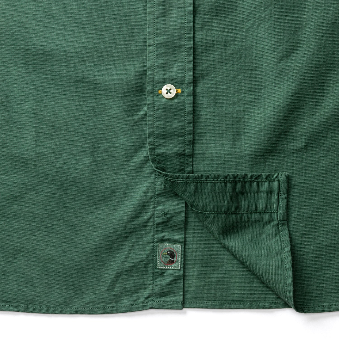 Beck Cotton Oxford Shirt - Hunter Green