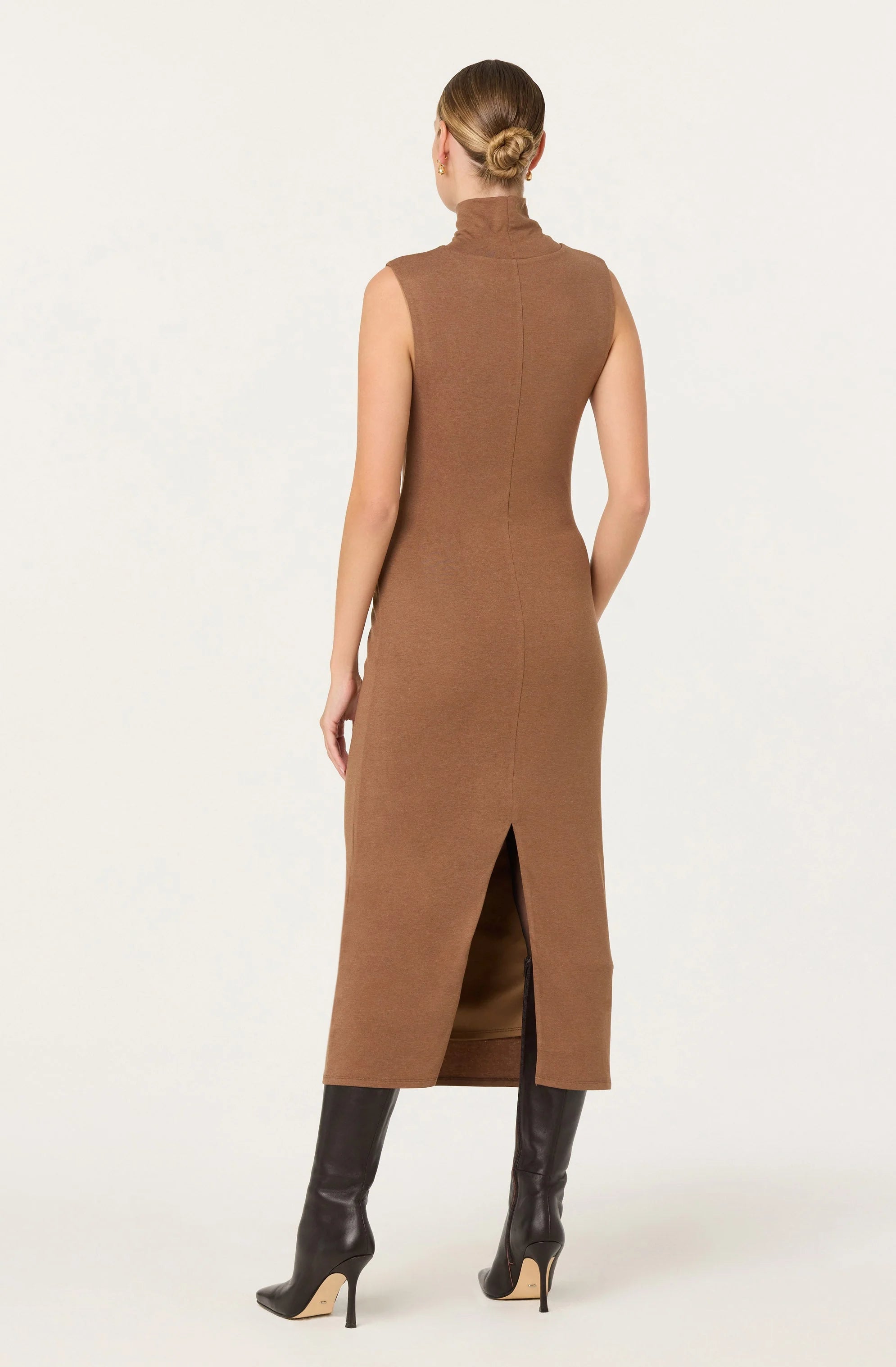 Riana Turtleneck Twist Front Dress