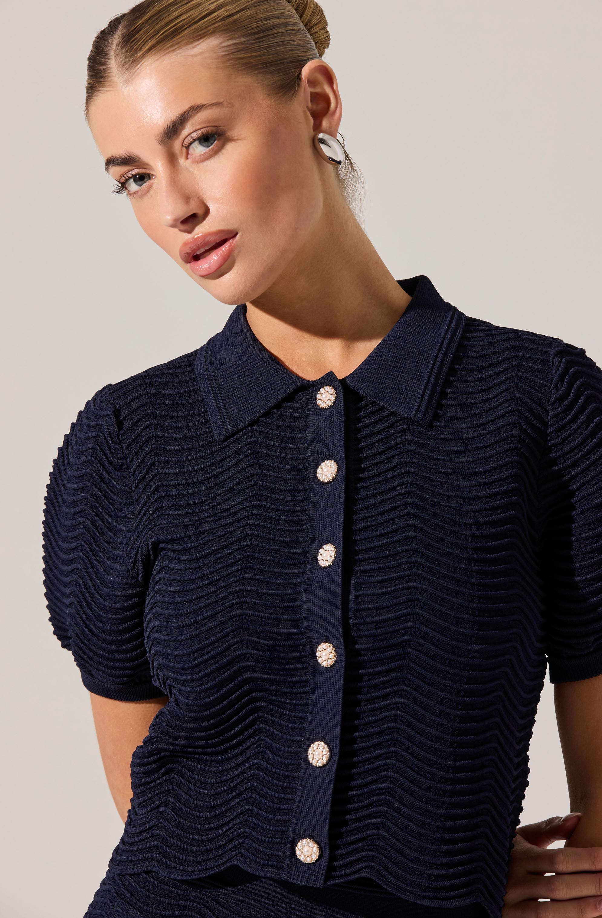 Perrine Cardigan-Navy