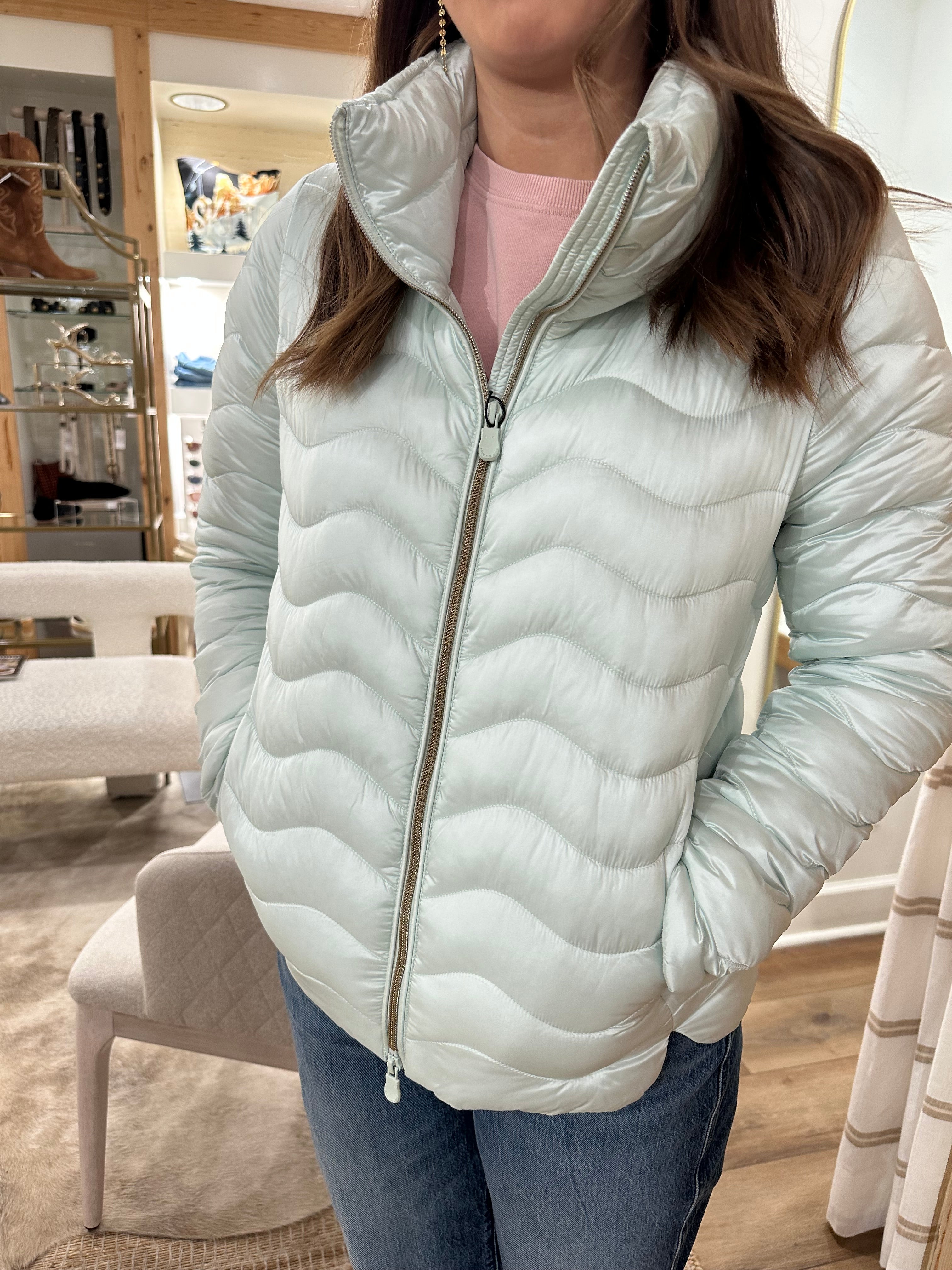 Peridot Puffer - Glacier Blue