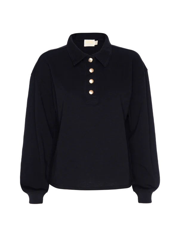 Banks Relaxed Snap Tee-Jet Black