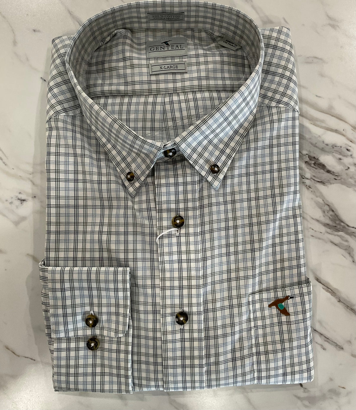 Swayze Cotton Sport Shirt - Alpine