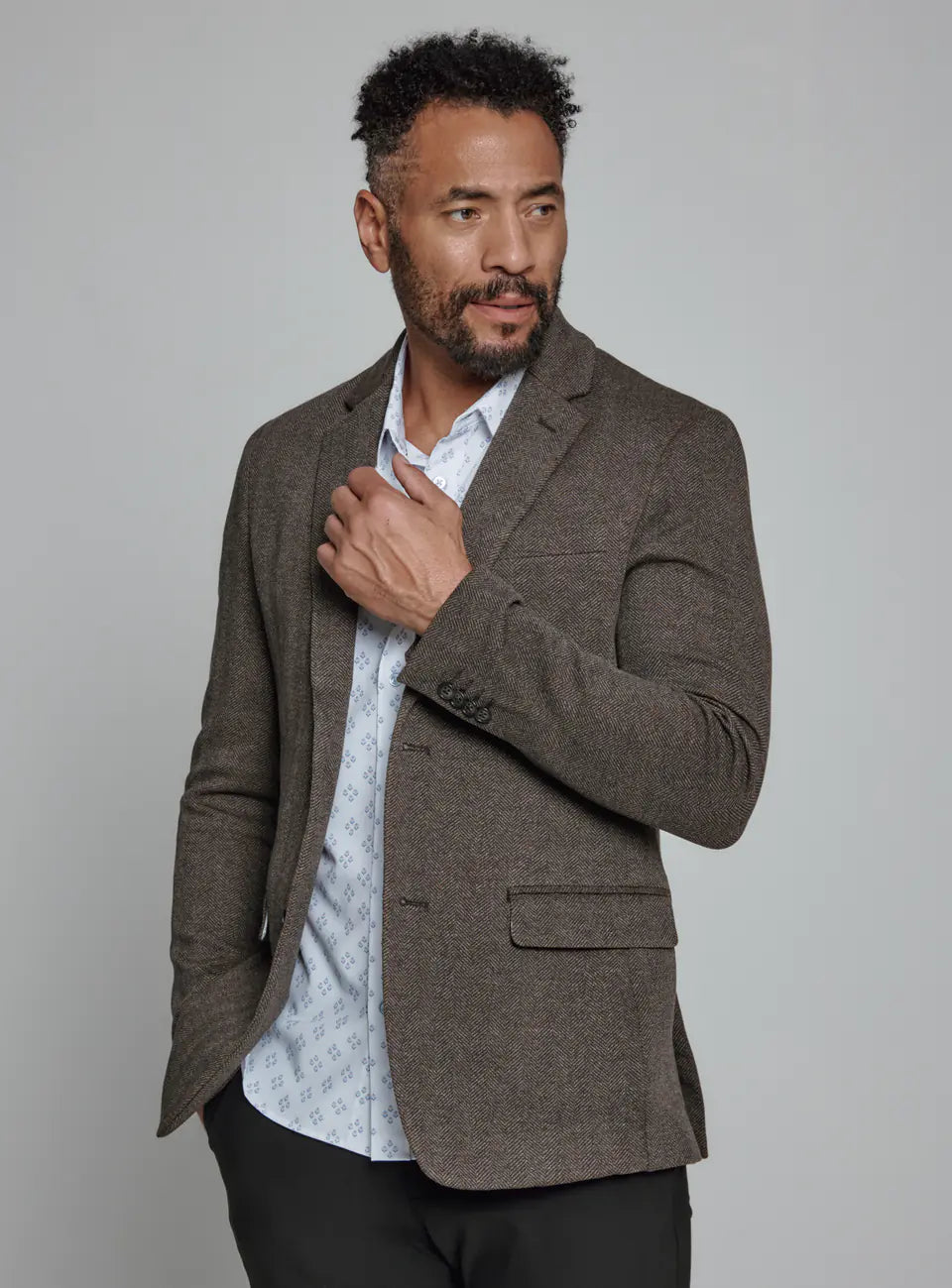 7 Diamonds Blazer - DARK BROWN