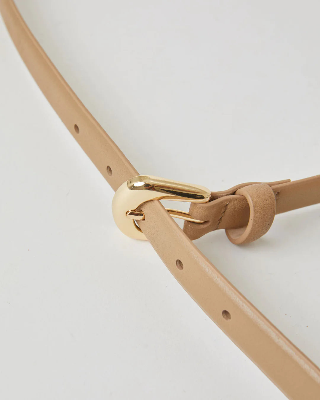 Kennedy Mini Belt-Camel/Gold