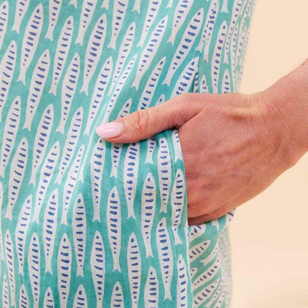 Sardina Cotton Button Down Tunic