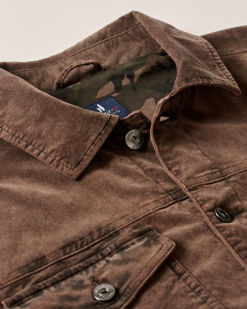 Rett Garment-Dyed Stretch Corduroy Trucker Jacket