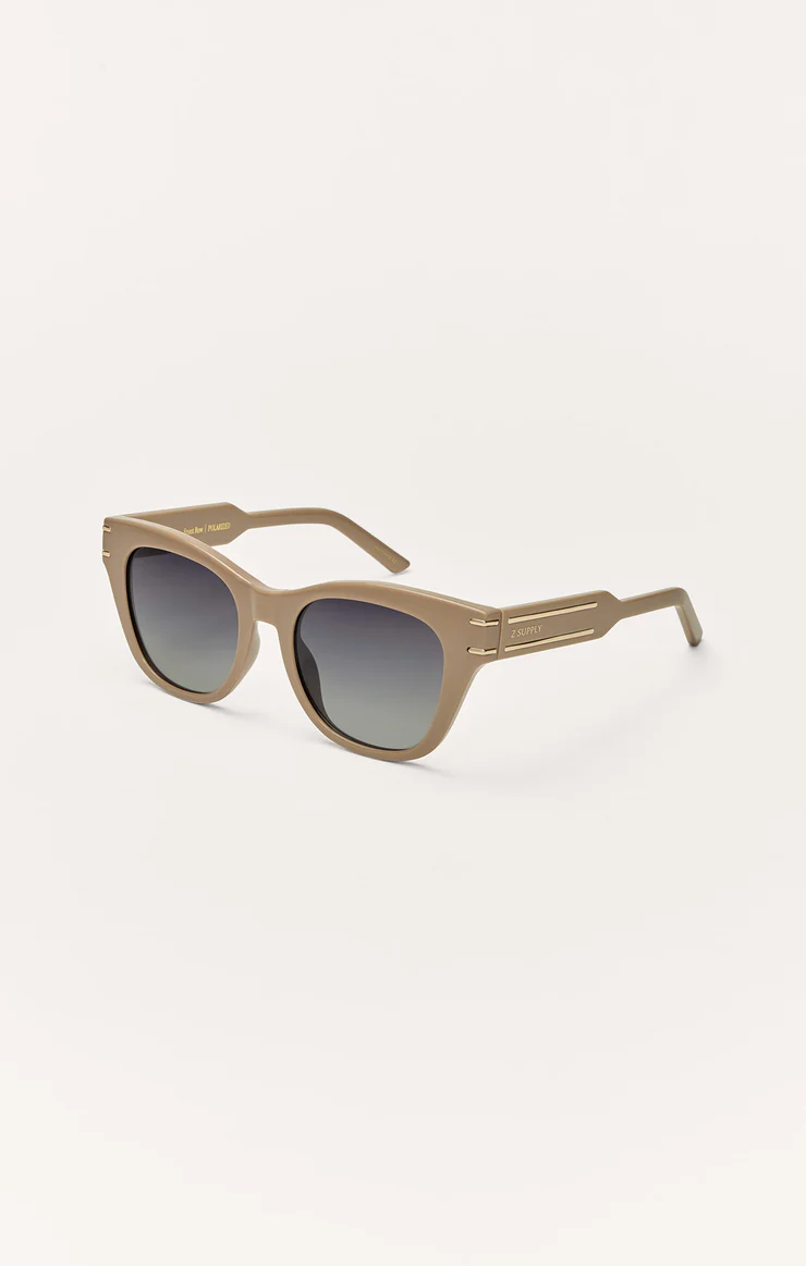Z Supply Front Row Polarized Sunglasses - Nude Gradient