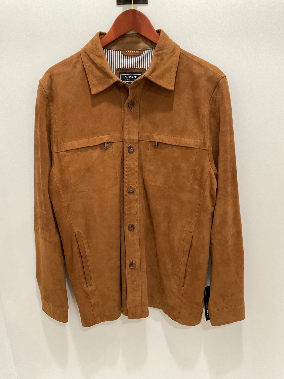 Missani Lamb Suede Shirt Jacket