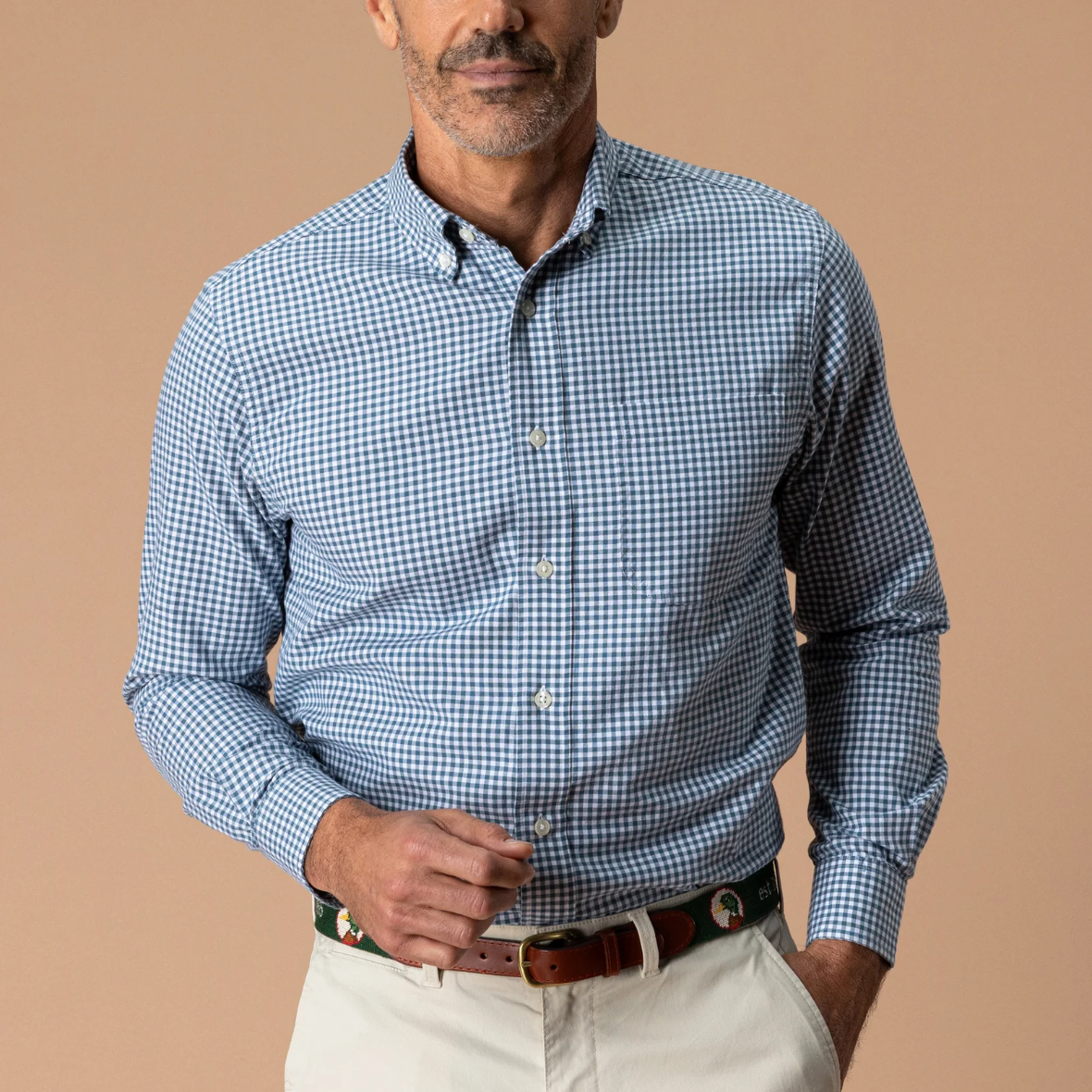 Oxford Cotton Sport Shirt - Stormy Teal