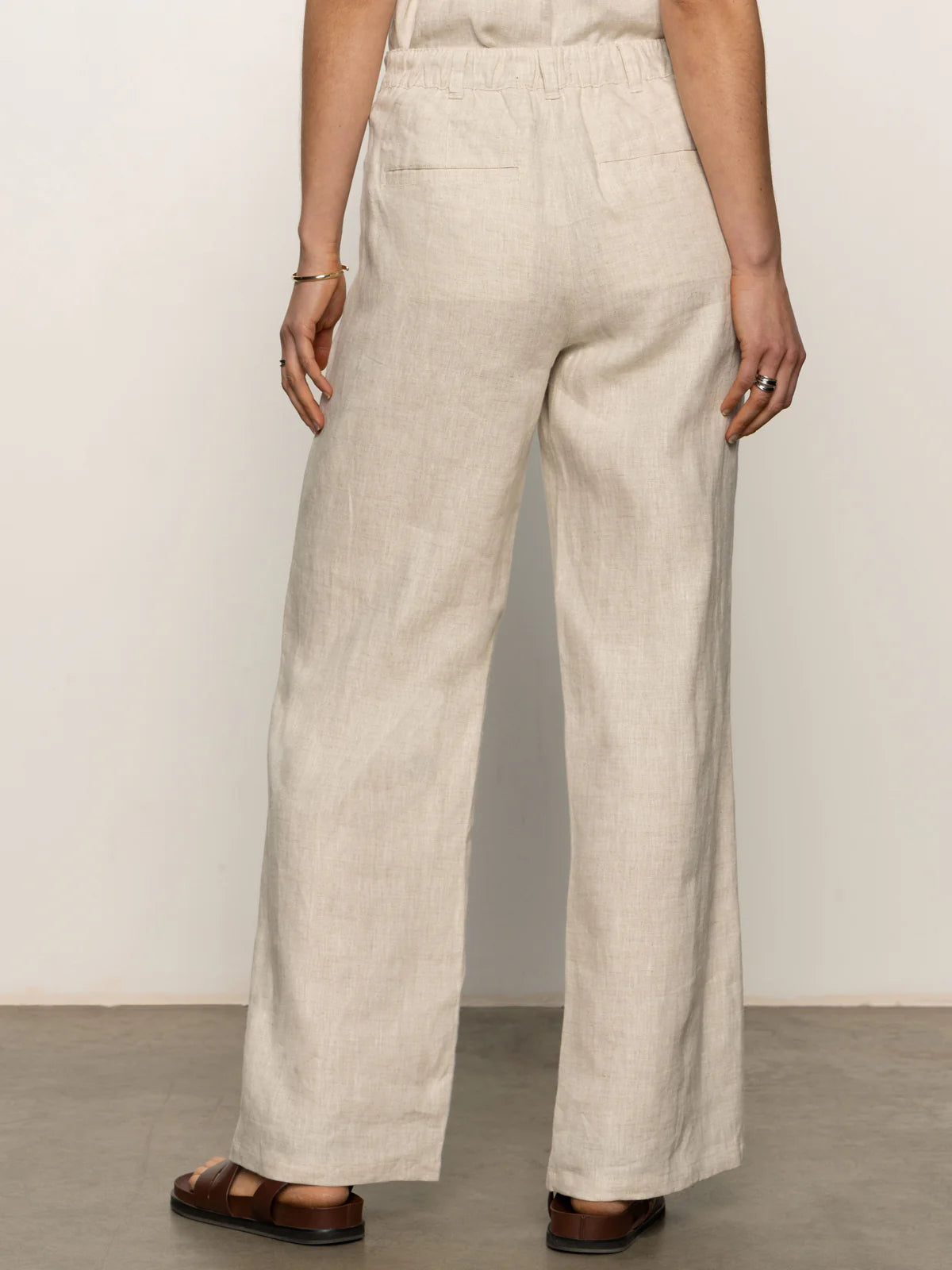 Hopper Straight Leg Linen-Flax