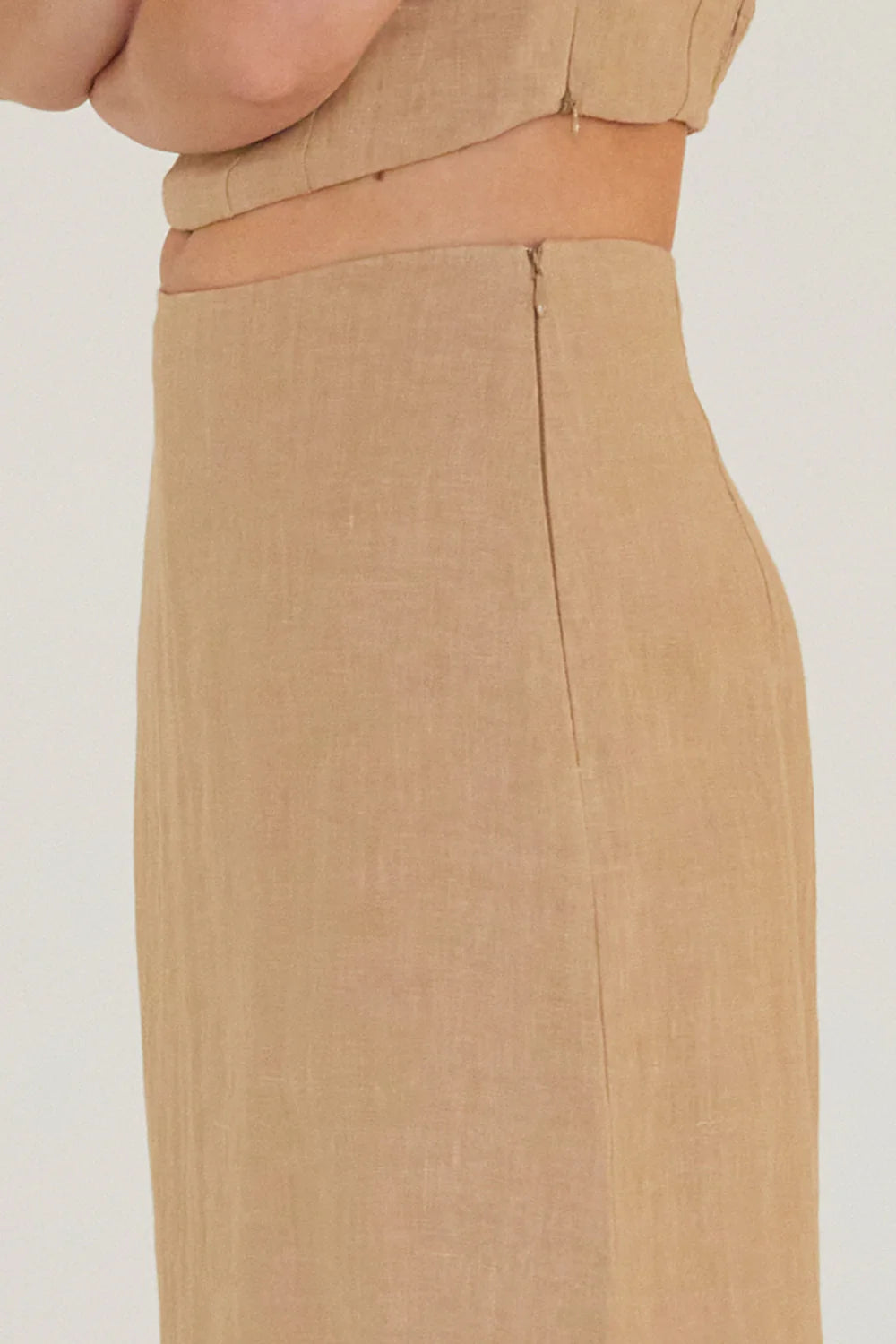 Rae Linen Maxi Skirt-Coconut