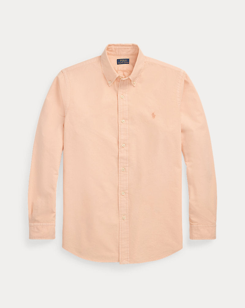 Mineral Dyed Oxford Shirt - Orange