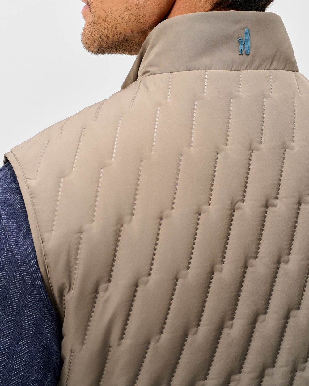 Belfry Quilted Puffer Vest - Khaki