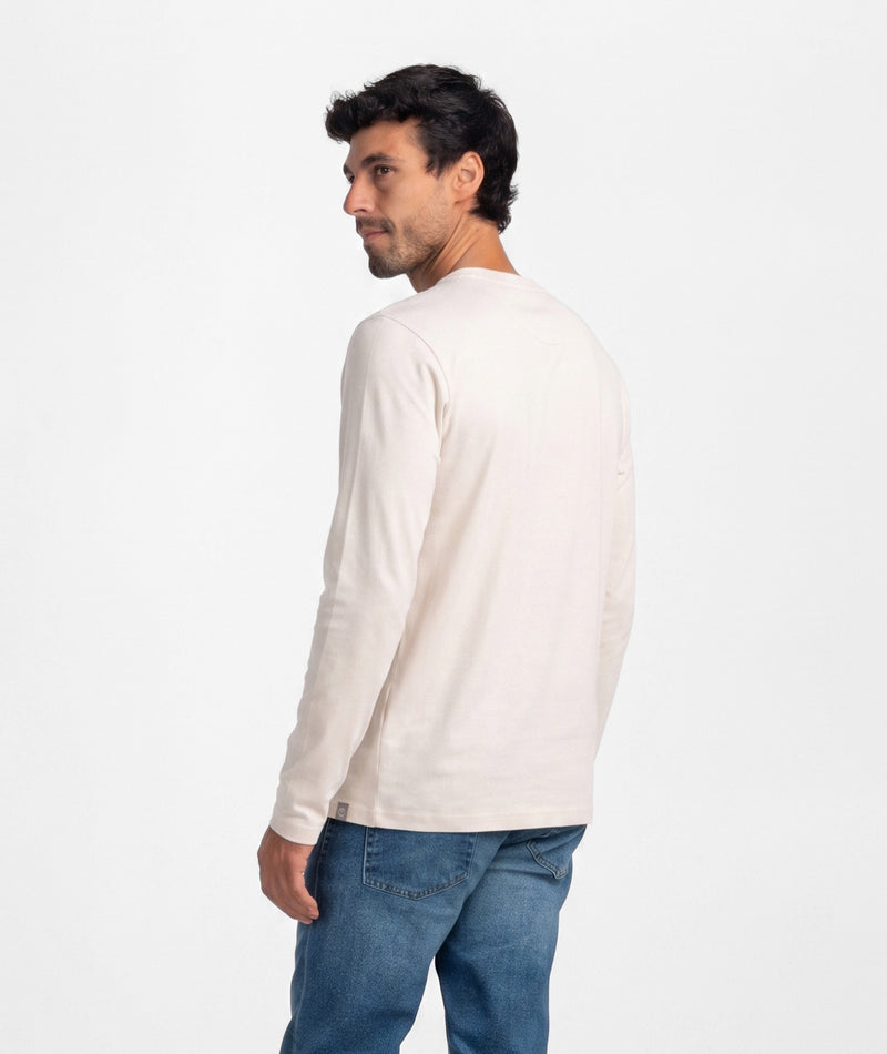 Max Comfort Henley LS - Oatmeal
