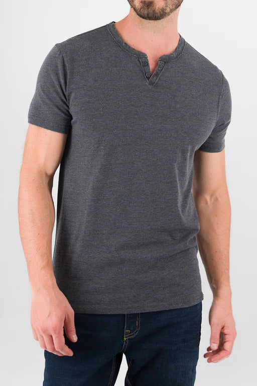 Short Sleeve Henley