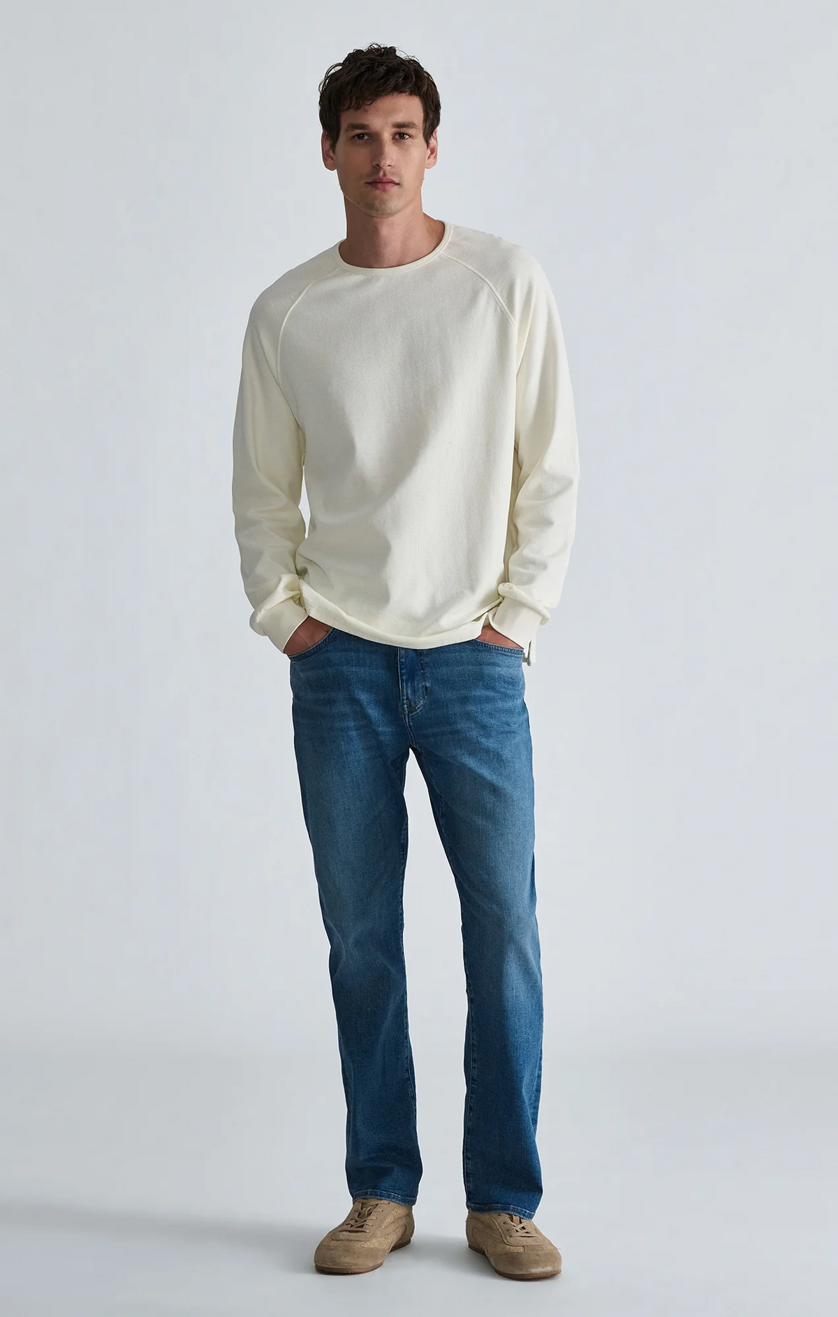 Interlock Raglan Long Sleeve - Egret