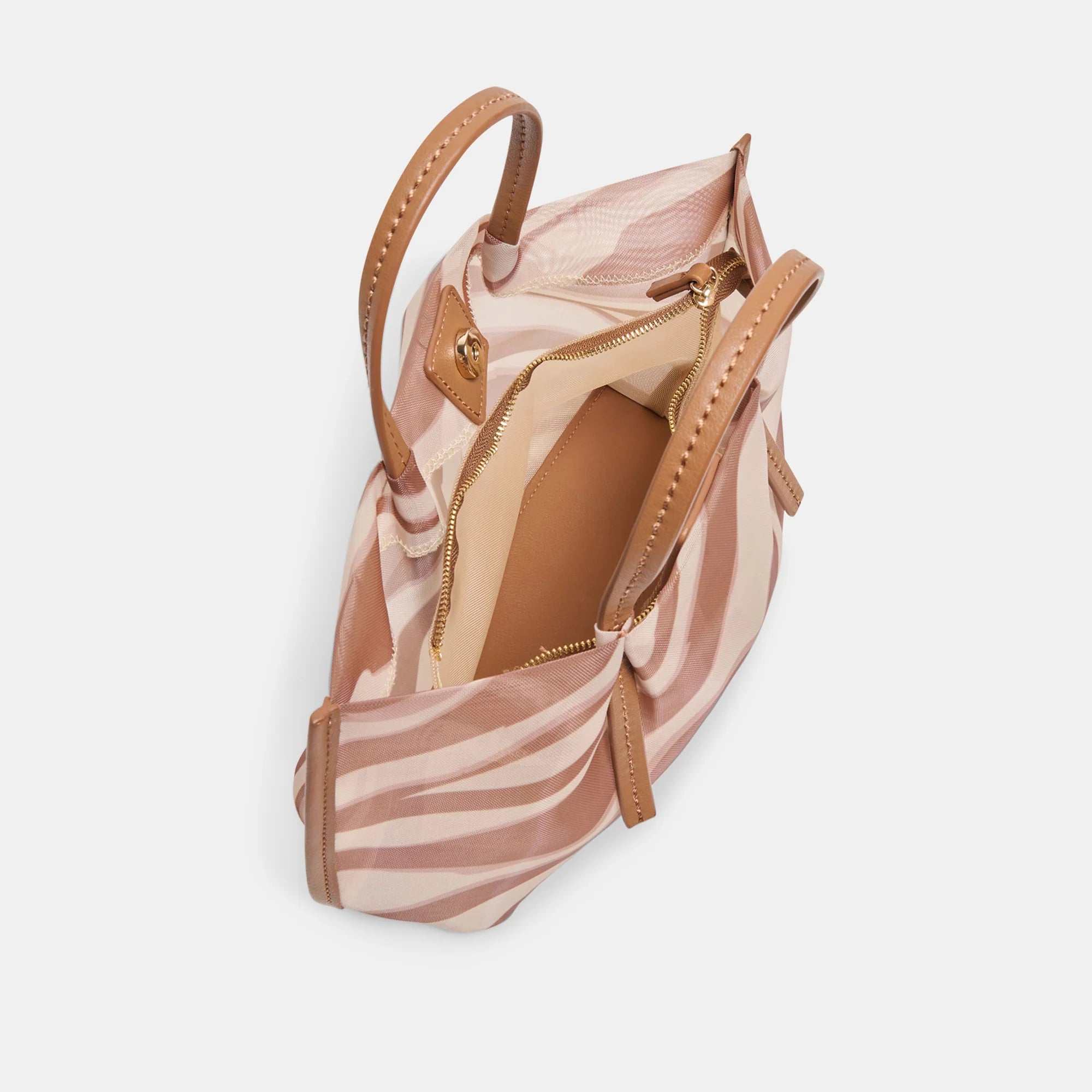Selene Zebra Mesh Handbag