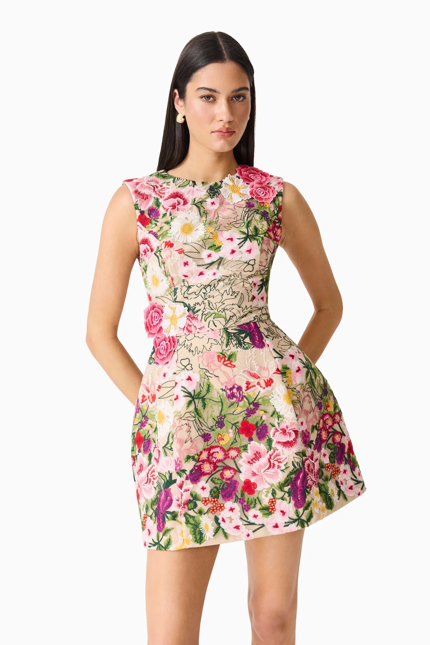 Elliatt Flora Mini Dress-Multi Floral