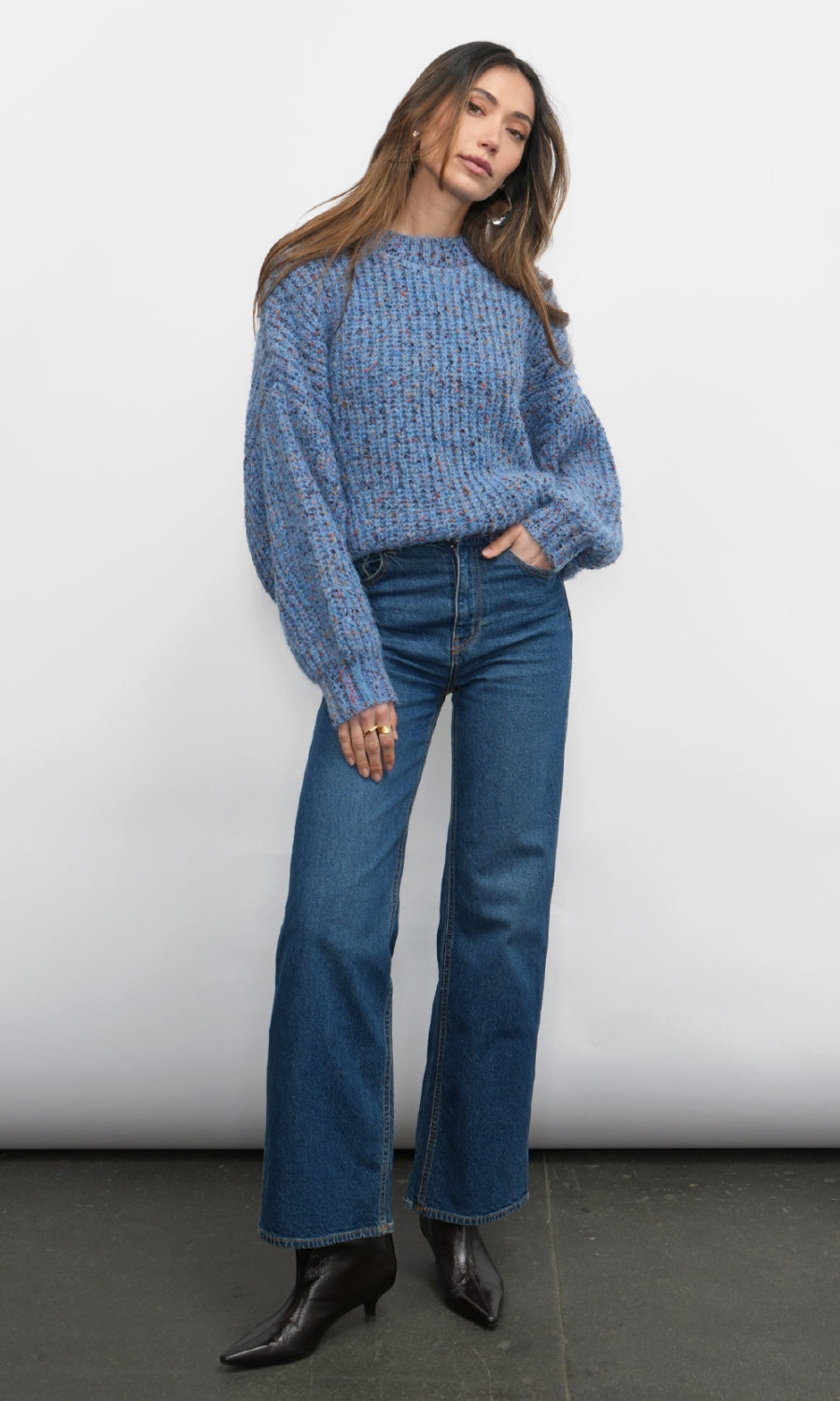 Jasper Speckled Slouchy Sweater