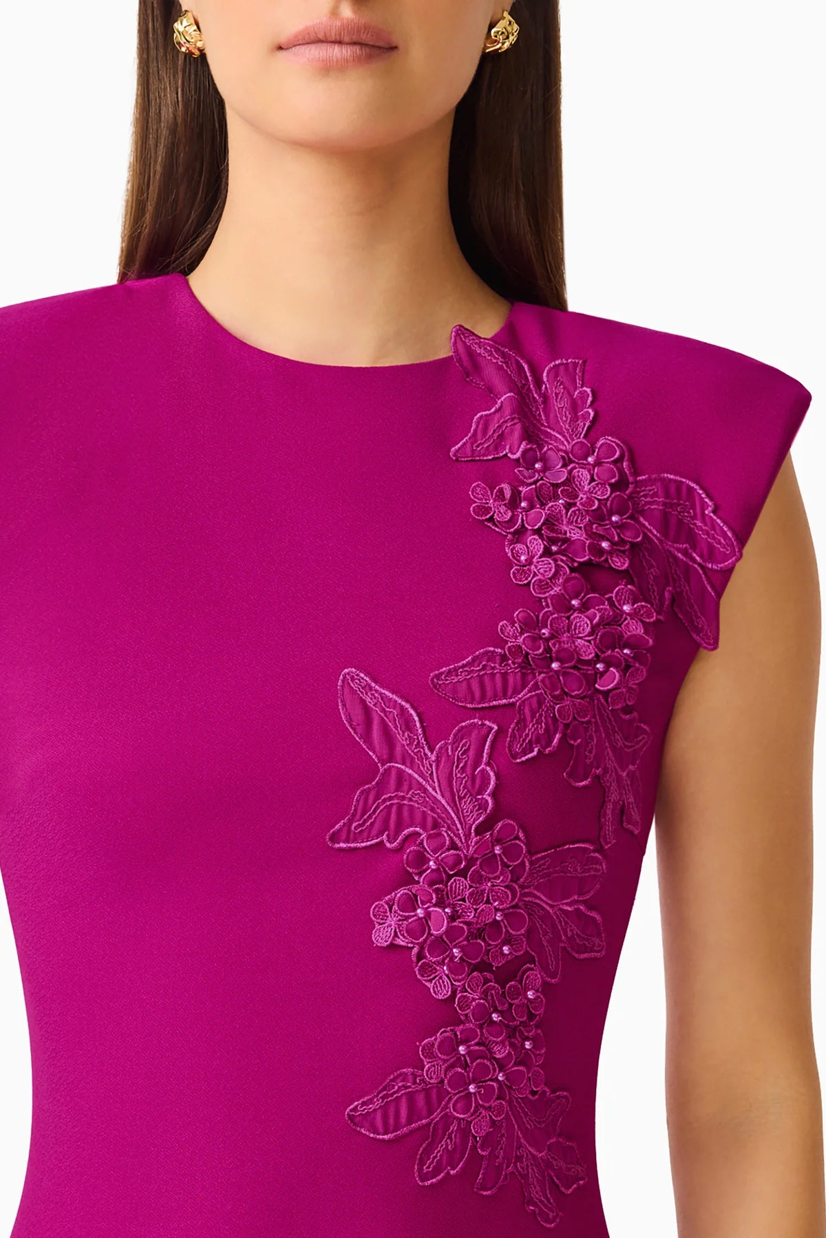 Dahlira Column Maxi Dress-Orchid