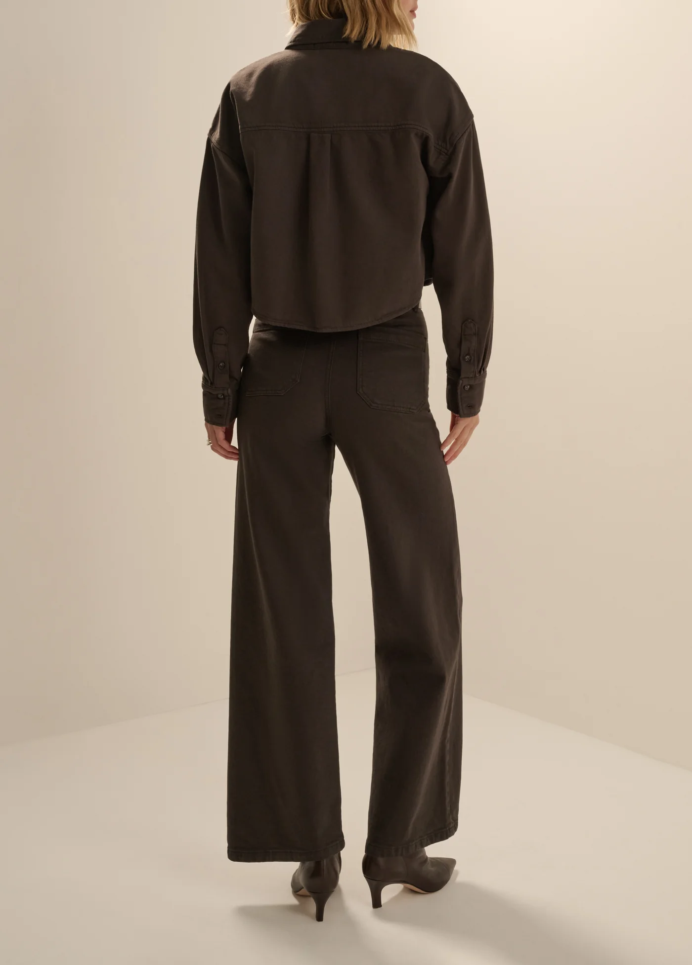 The Crop Ex Boyfriend Shirt - Esperesso