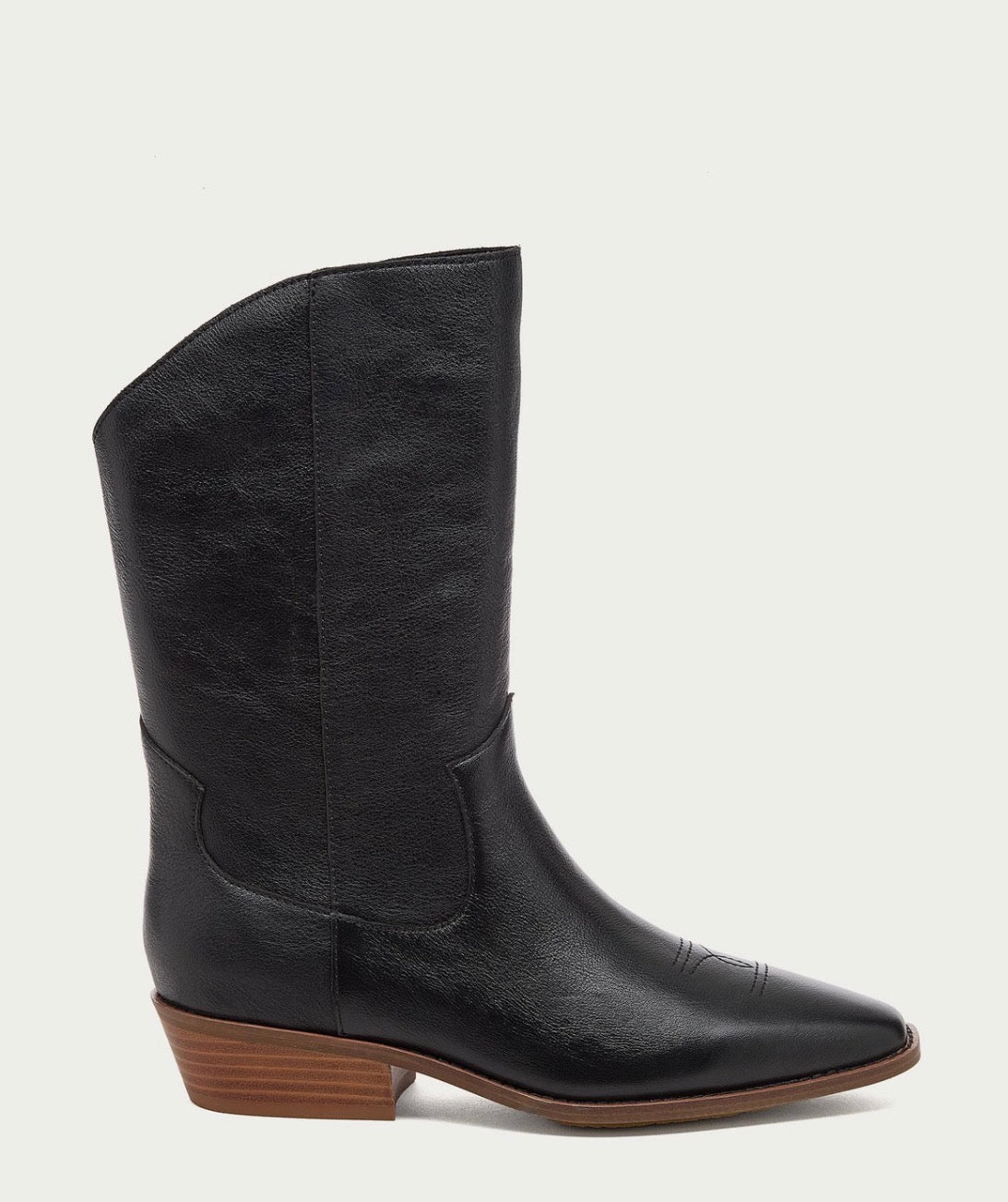Piper Black Leather Boot