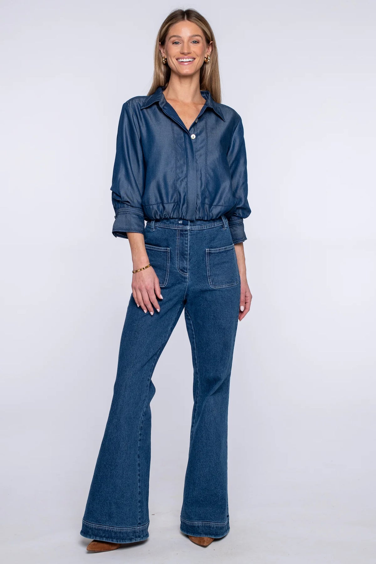 Carter Top-Chambray