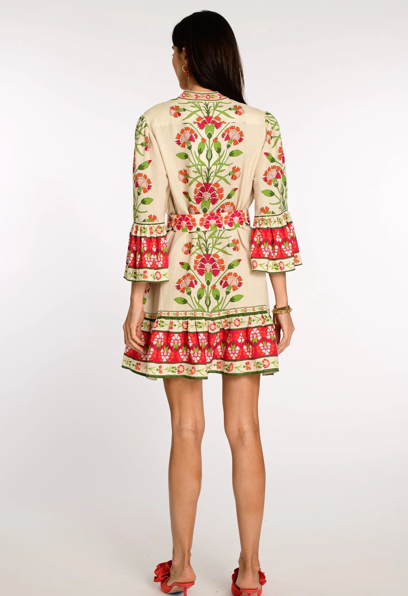 Frances Dress-Indian Flower Ivory
