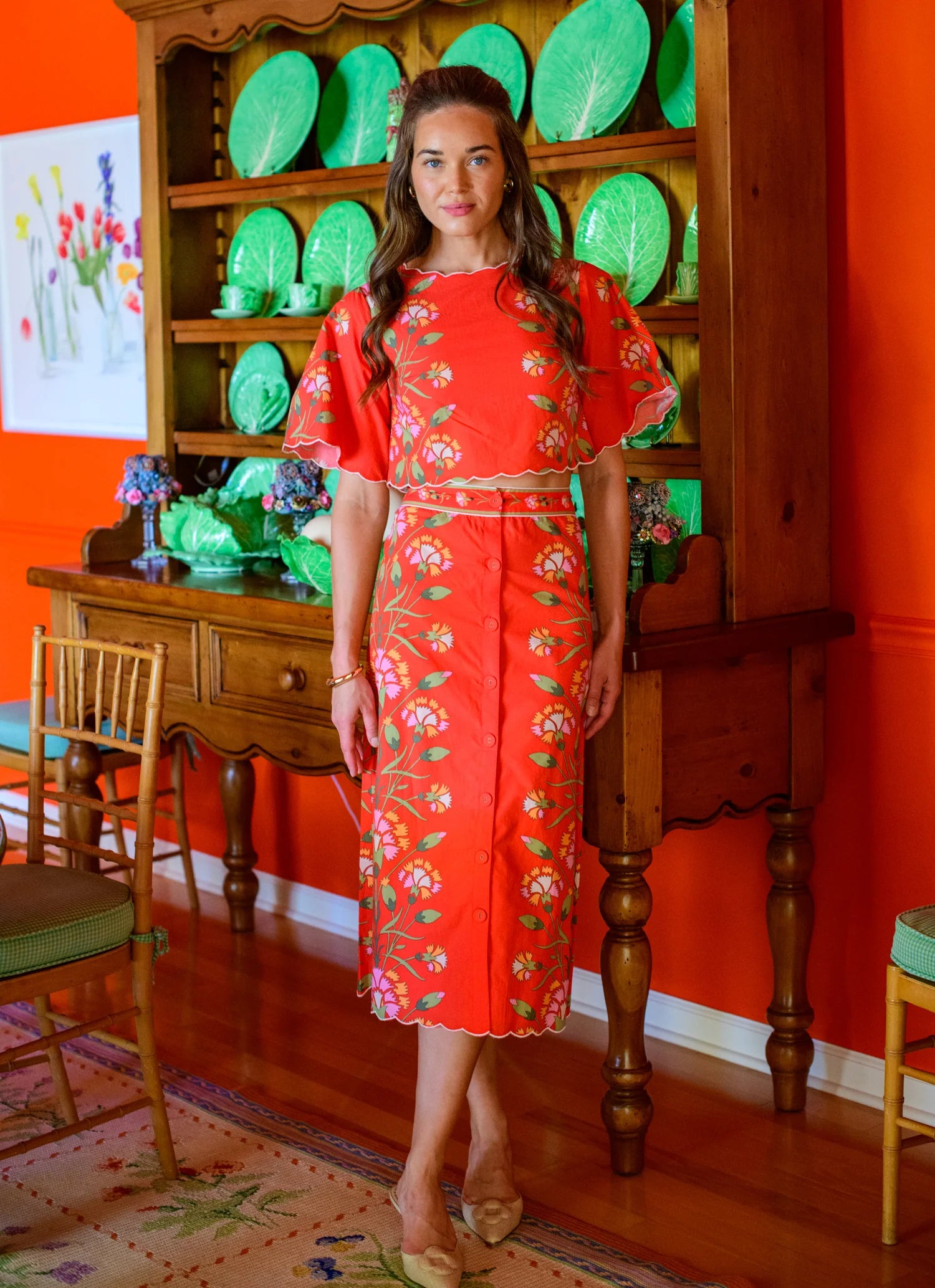 Frannie Skirt-Indian Flower