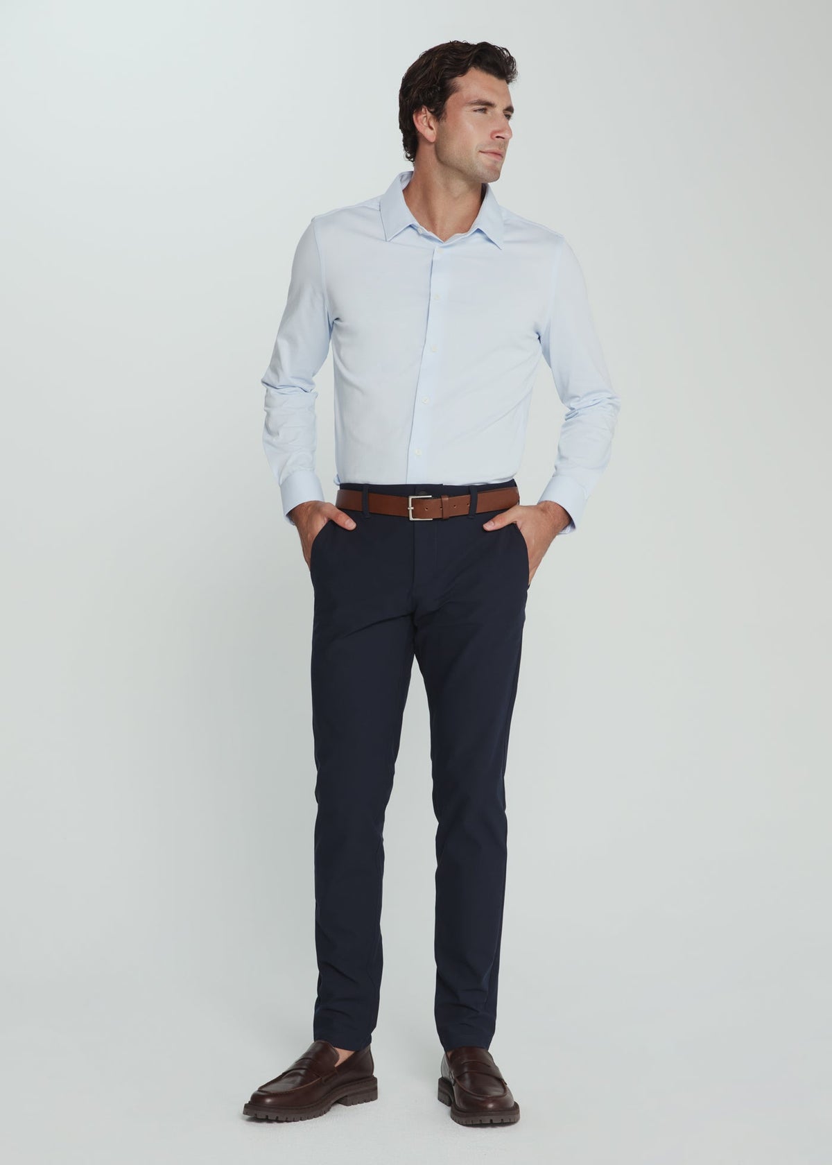Girona Long Sleeve Shirt - Light Blue