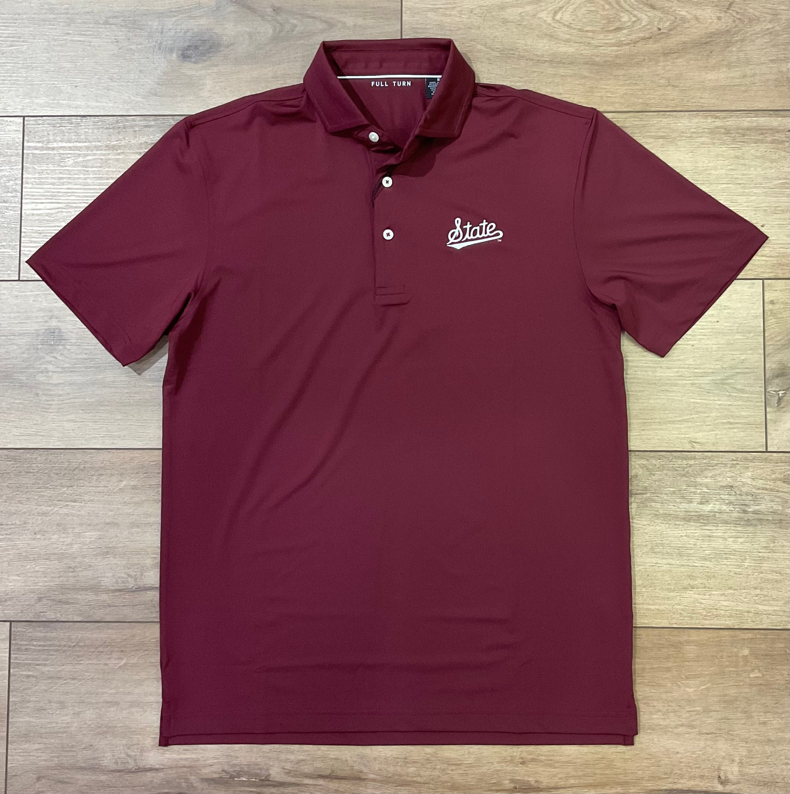 Mississippi State Solid Polo - Maroon