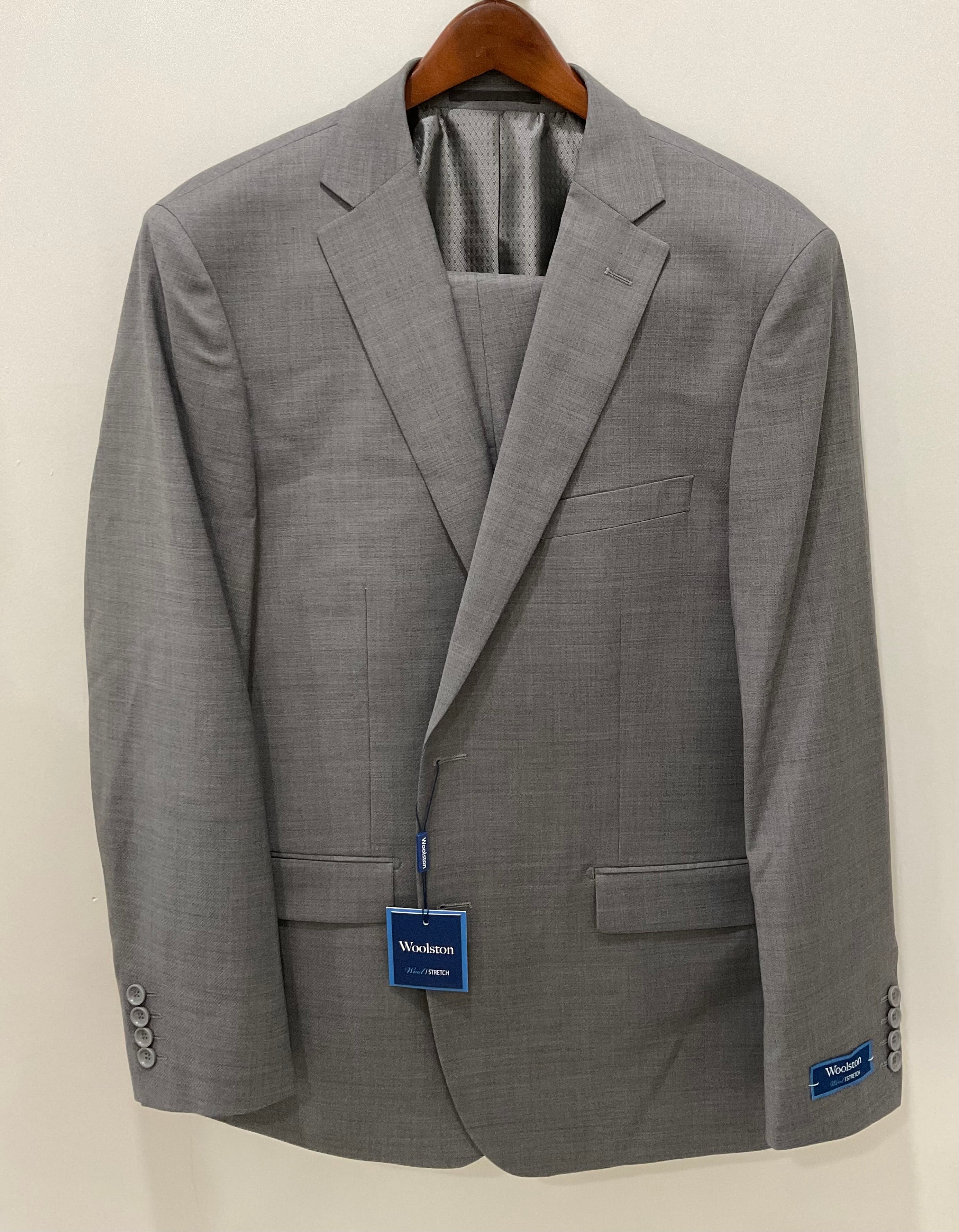 Mid Grey Wool Stretch Suit