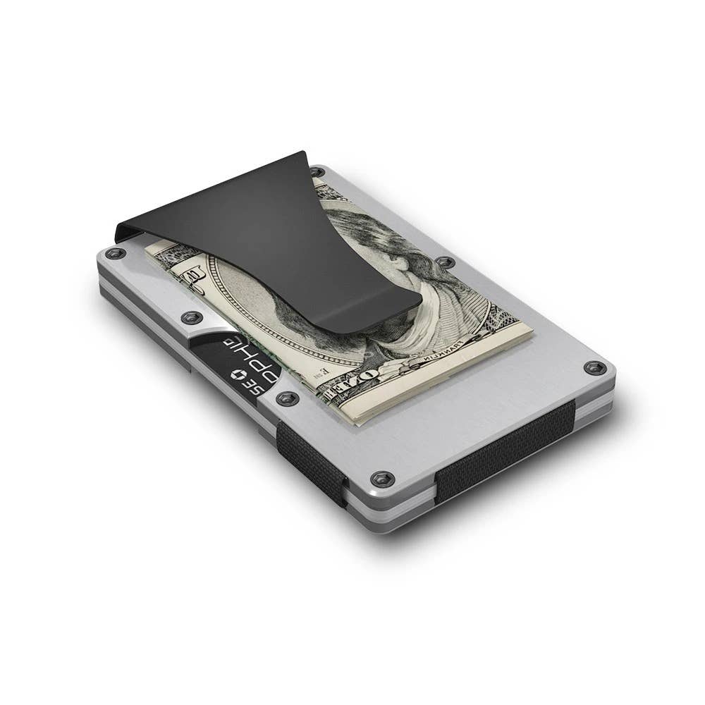 Silver Aluminum Money Clip