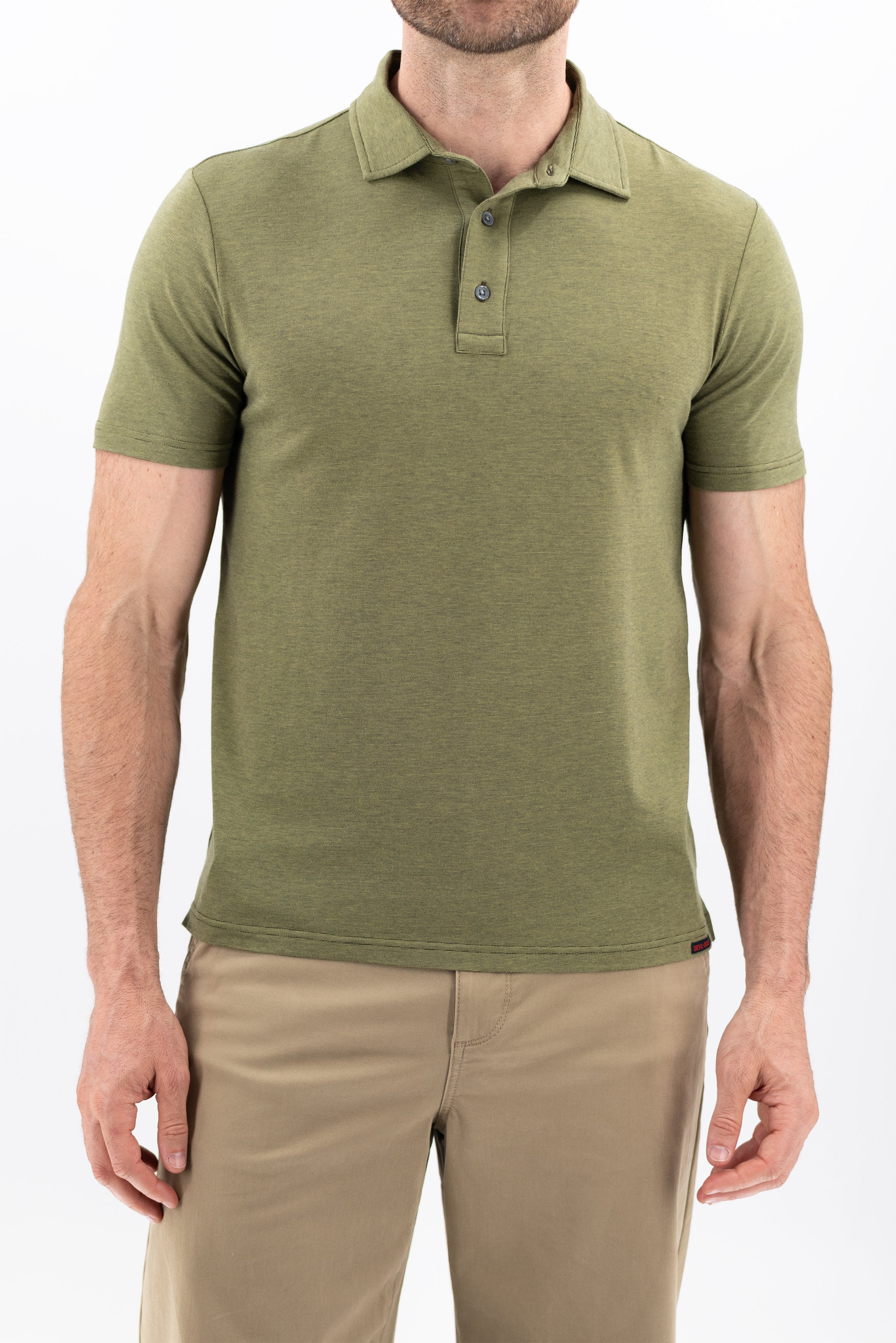 Melange Performance Polo - Ivy Green