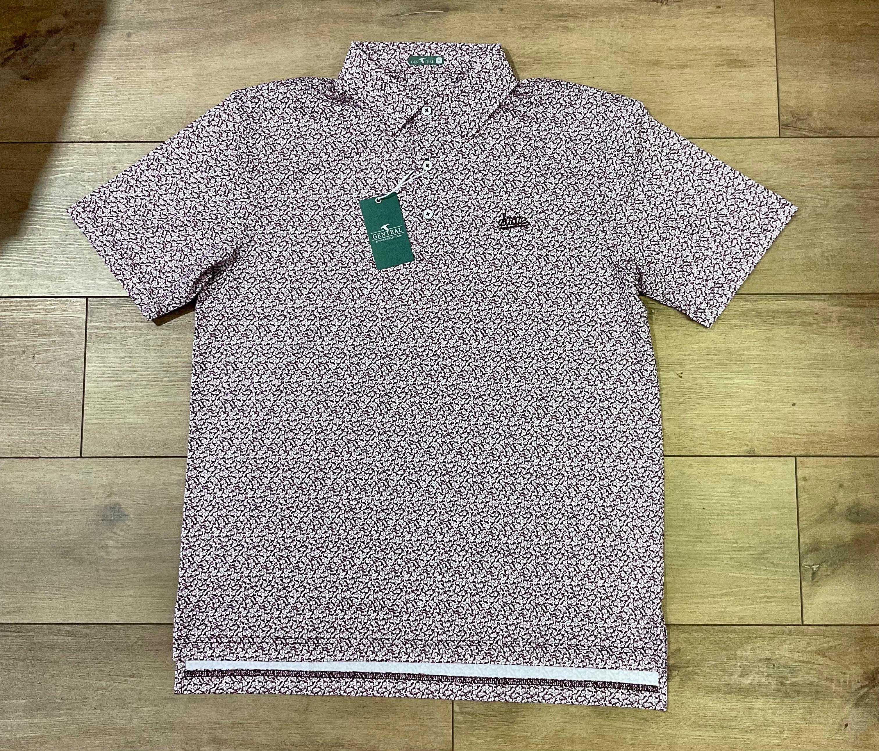 MSU Helmet Havoc Polo - Maroon