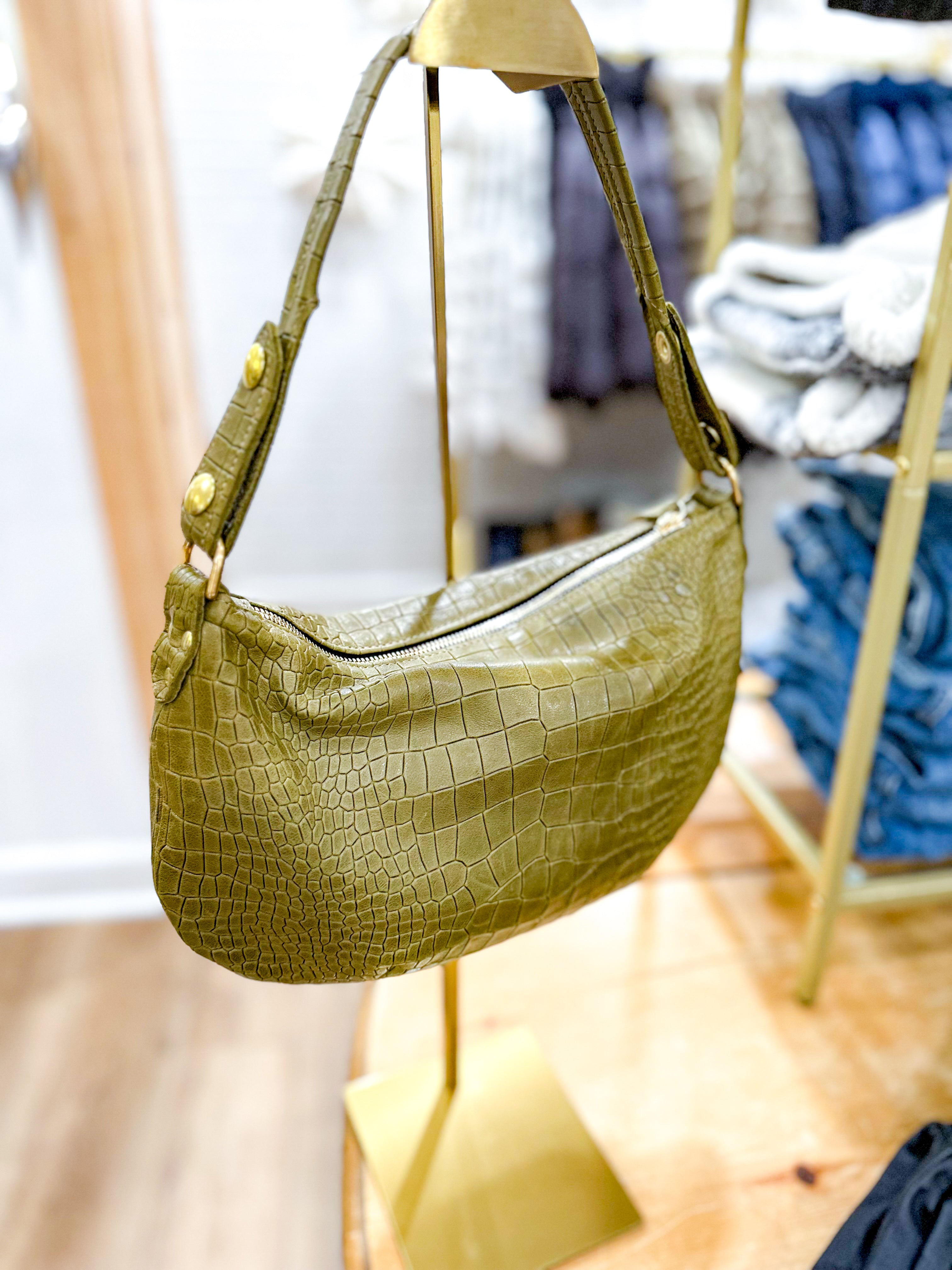 Baby Beth Bag-Green Croc