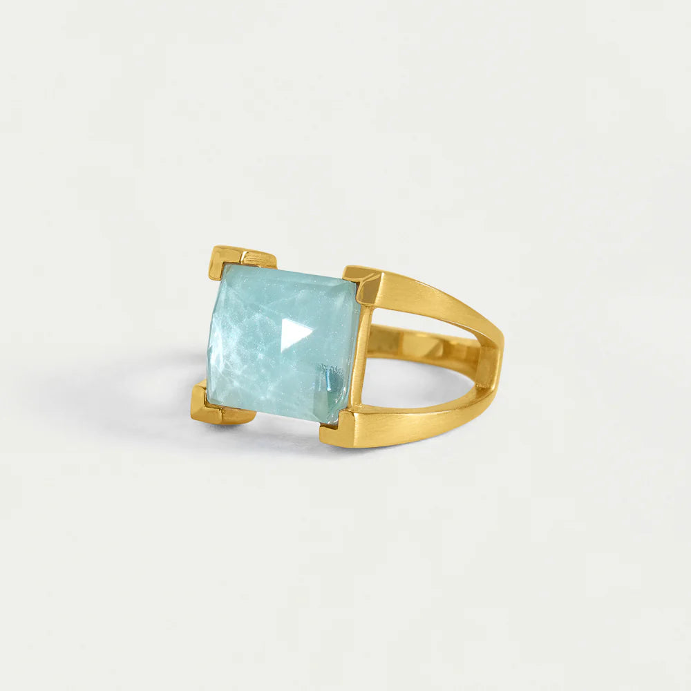 Mini Plaza Ring-Sky Blue-Dean Davidson