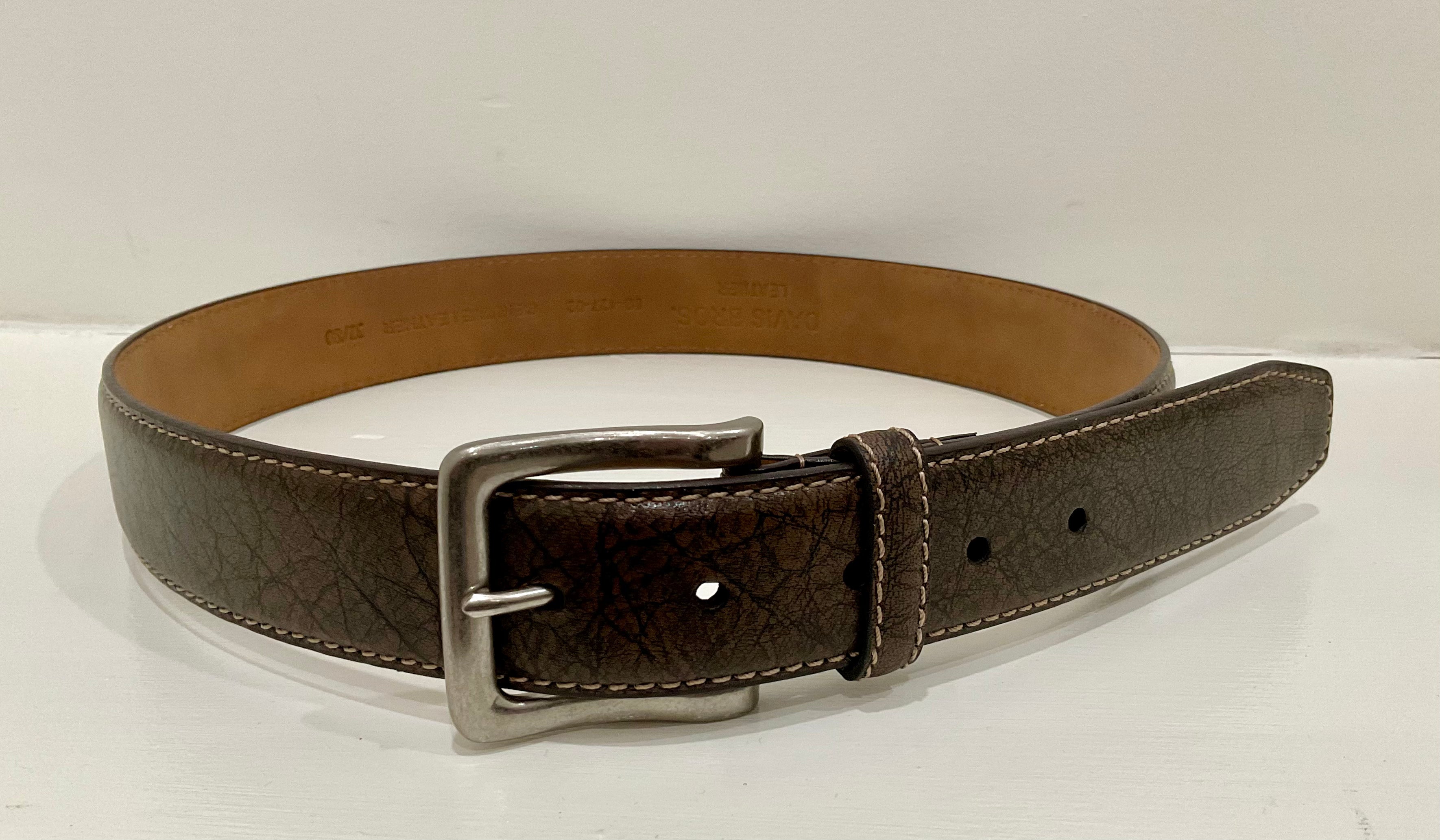Buffalo Grain Leather Belt