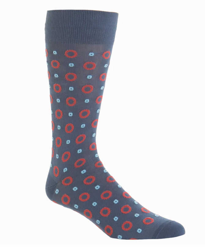 Blue Lifesaver Cotton Sock