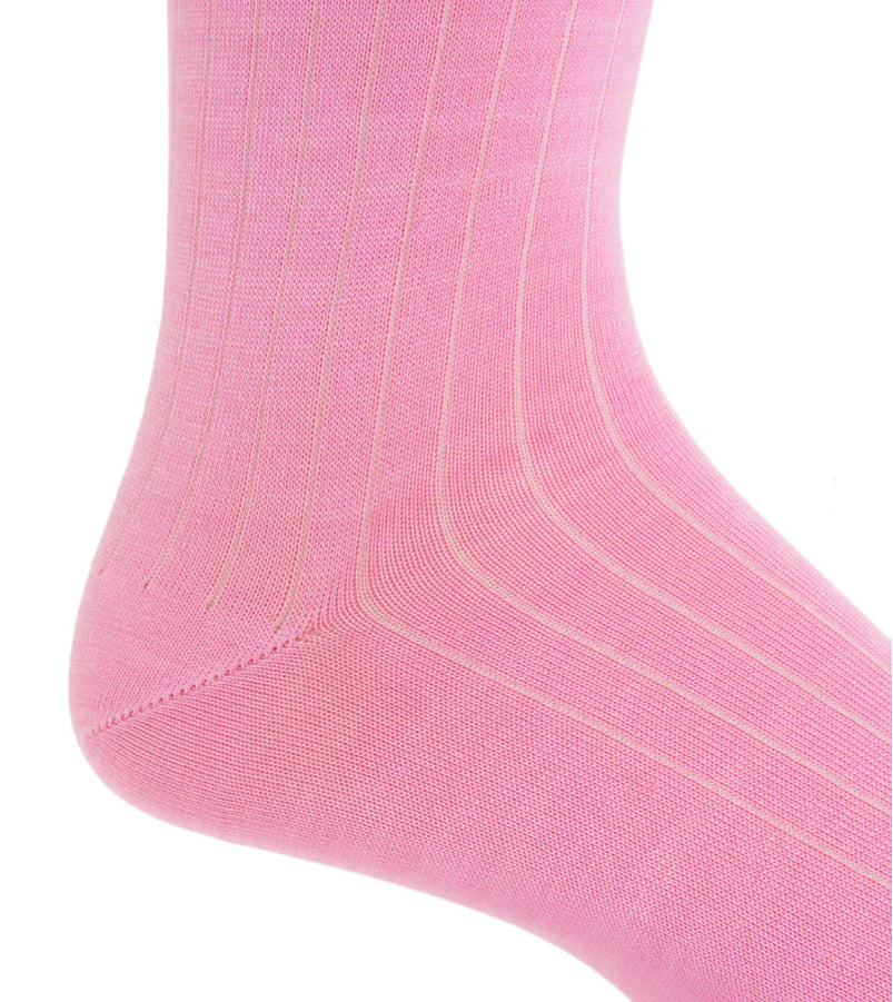 Pink Ribbed Sock