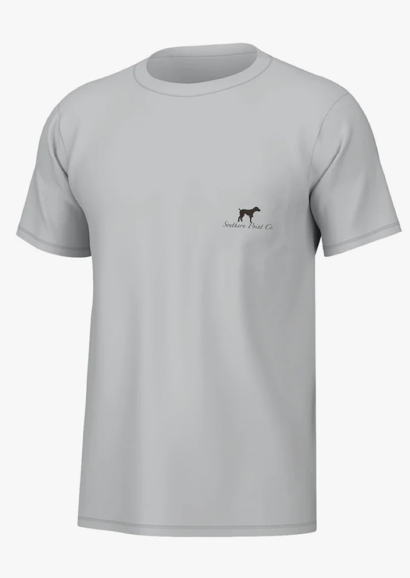Turkey Fan Mount Tee - Grey