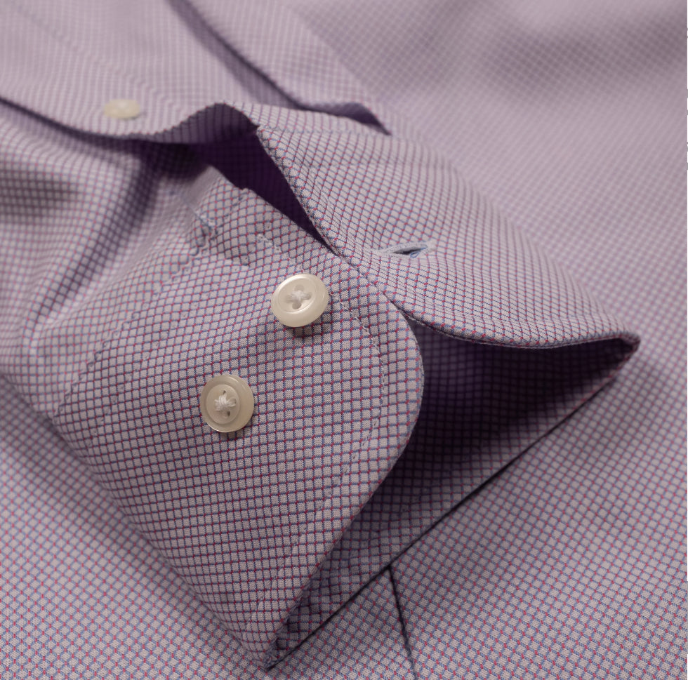 C&S Diamond Dress Shirt - Red/Blue