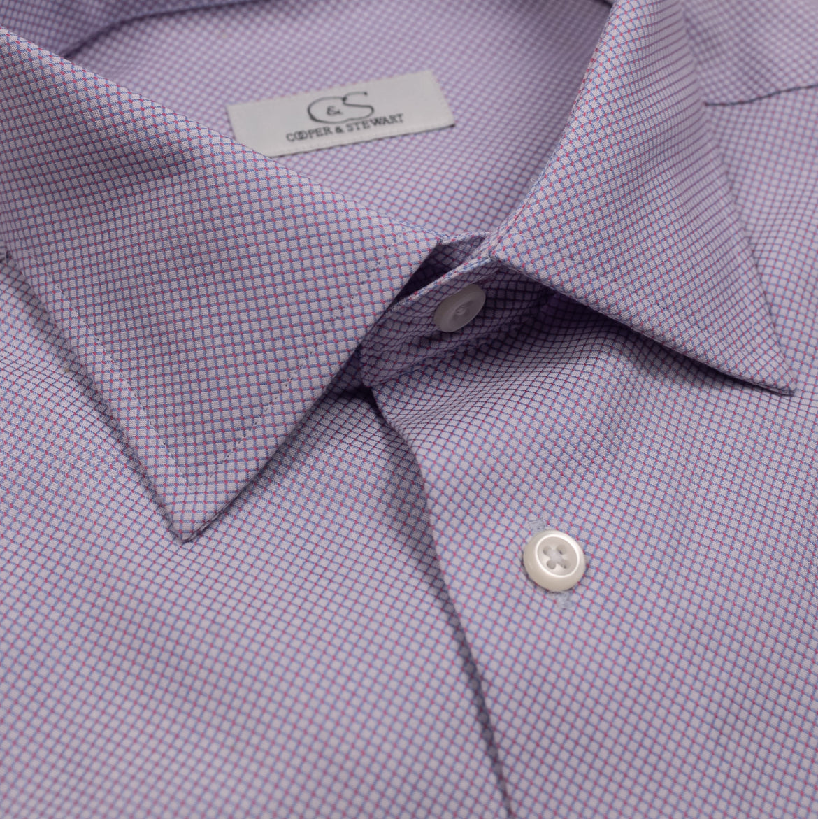 C&S Diamond Dress Shirt - Red/Blue