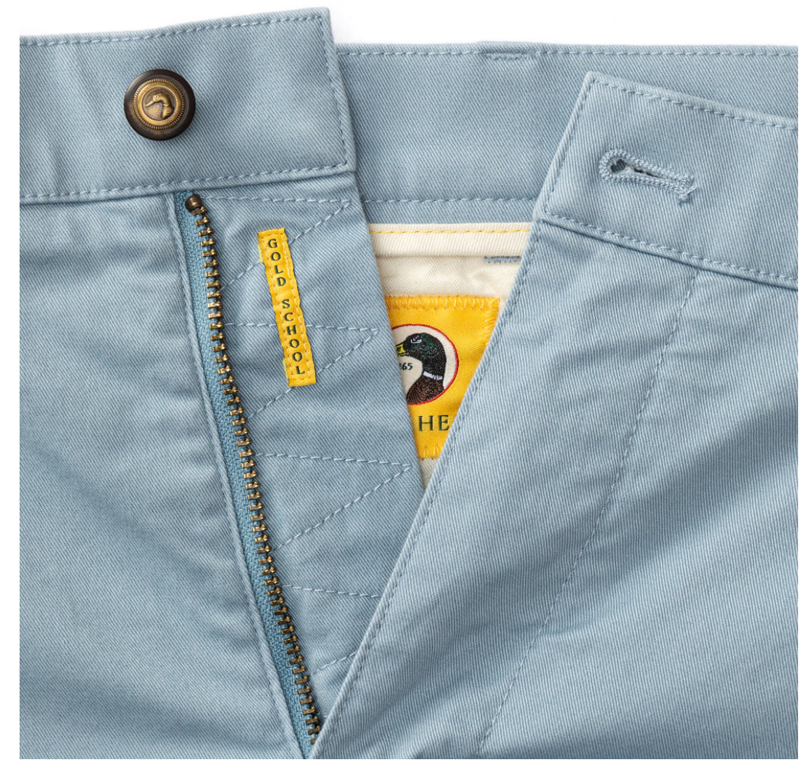 Gold School Chino Short 7” - River Blue