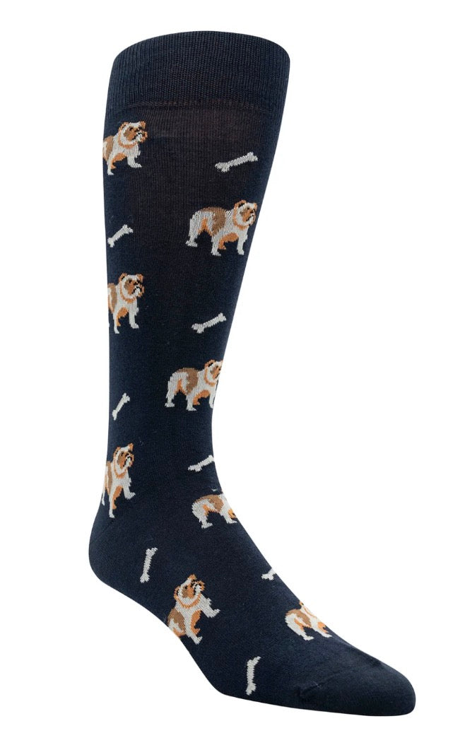 Bulldog And Bone Sock