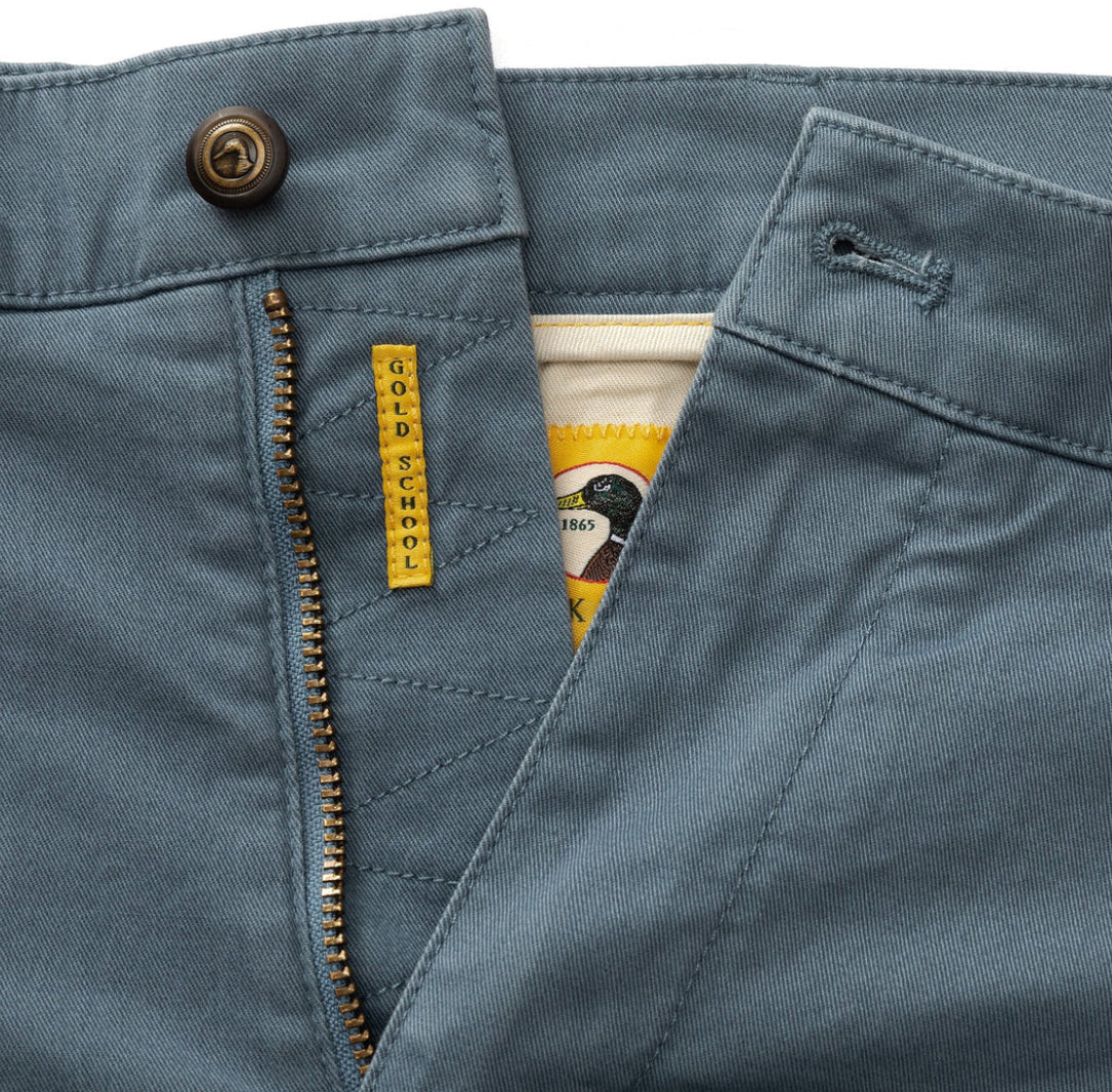 Gold School Chino Short 7” - VINTAGE BLUE