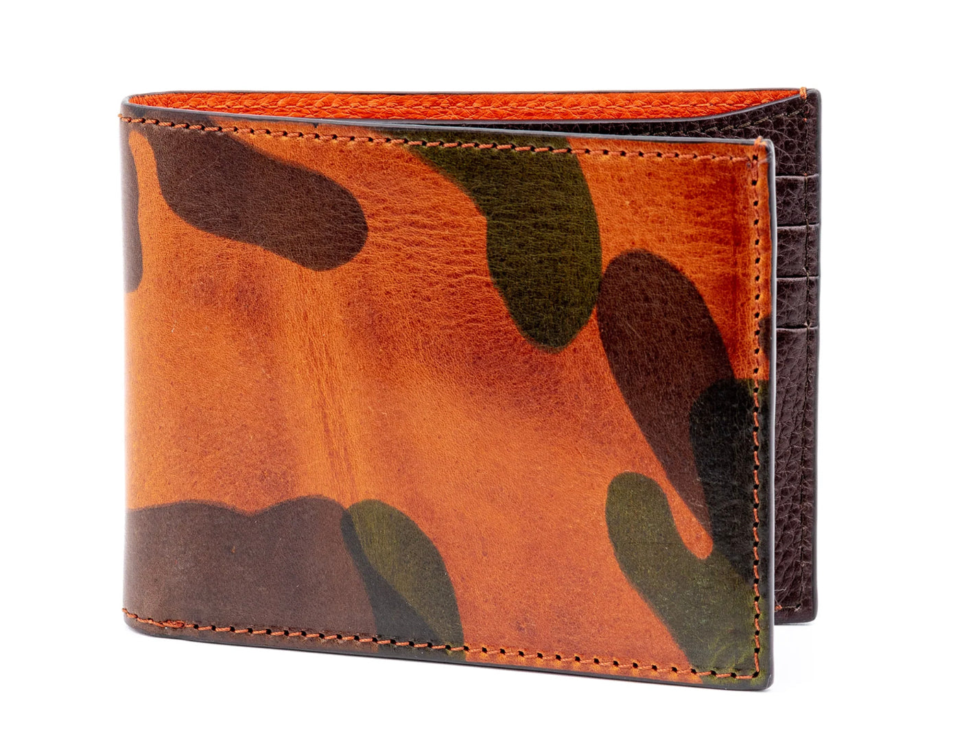 Hemingway Saddle Leather Billfold - CAMO